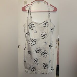 Floral White Dress